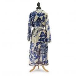 Two's Company Blue & White Chinoiserie Duster Robe New Arrivals