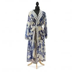 Two's Company Blue & White Chinoiserie Duster Robe New Arrivals