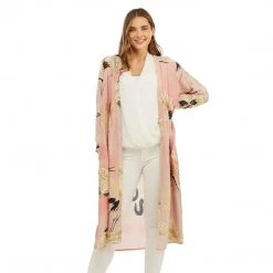 Two's Company Pink Heron Duster