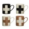 Creativeco-op Swiss Cross Stoneware Mug