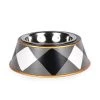 Jaye's Studio Black Plaid Pet Bowl - Small