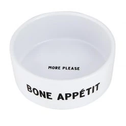 Santa Barbara Design Studio By Creative Brands Bone Appetit Ceramic Pet Food Bowl New Arrivals