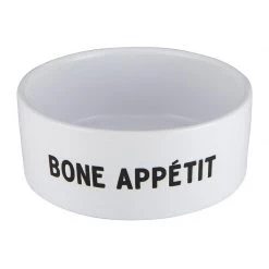 Santa Barbara Design Studio By Creative Brands Bone Appetit Ceramic Pet Food Bowl New Arrivals