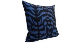 M-D Home Collection New Arrivals Blue Tigre Turkish Silk Euro Pillow