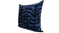 M-D Home Collection New Arrivals Blue Tigre Turkish Silk Euro Pillow