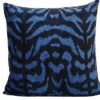 M-D Home Collection New Arrivals Blue Tigre Turkish Silk Euro Pillow