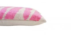 M-D Home Collection New Arrivals Pink Paradise Ikat Turkish Silk Lumbar Pillow