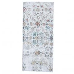 Rugser Altinbashak - Floral Lattice Vintage Turkish Mini Rug