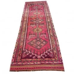 Rugser Asuela - Hand-Knotted Pink Runner