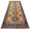 Rugser Behiye - Burnt Orange/Yellow, Blue & Green Turkish Wide Runner Rug