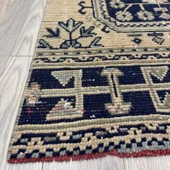 Rugser Danica - Beige & Navy Oushak Runner