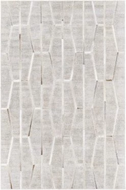 Surya Rugs Eloquent Cowhide & Vicose Hand Crafted Rug