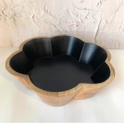 Made Market Co. Flower Mango Wood Bowl