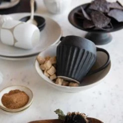 Bloomingville Black Stoneware Pitcher With Glaze