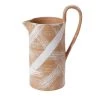 Accent Decor Brush Stroke Terracota Pitcher