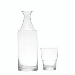 Creativeco-op Clear Glass Carafe With Mug