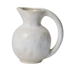 Accent Decor New Arrivals Old World Natural White Pitcher