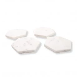 8 Oak Lane 4 Pc Marble Coaster Set