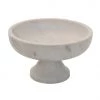 Bloomingville 8" Marble Pedestal Bowl 2 Bloomingville 8" Marble Pedestal Bowl