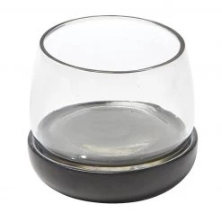 Santa Barbara Design Studio By Creative Brands Black Marble & Glass Bowl Chiller