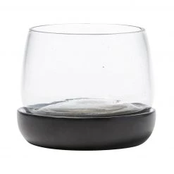 Santa Barbara Design Studio By Creative Brands Black Marble & Glass Bowl Chiller
