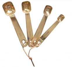 Creativeco-op Gold Measuring Spoon Set New Arrivals