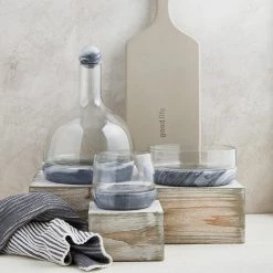 Santa Barbara Design Studio By Creative Brands Grey Marble & Glass Wine Carafe