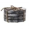 Blooming Grey Marble Round Coasters New Arrivals