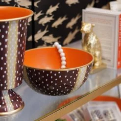 Jaye's Studio Hand Painted Antelope Bowl Small