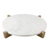 Santa Barbara Design Studio By Creative Brands Large Marble Tray With Mango Wood Stand In Natural