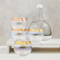 Santa Barbara Design Studio By Creative Brands New Arrivals White Marble & Glass Wine Carafe 8 Santa Barbara Design Studio By Creative Brands New Arrivals White Marble & Glass Wine Carafe
