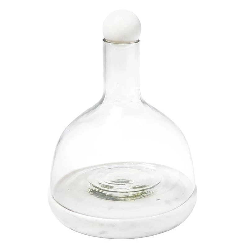 Santa Barbara Design Studio By Creative Brands New Arrivals White Marble & Glass Wine Carafe 6 Santa Barbara Design Studio By Creative Brands New Arrivals White Marble & Glass Wine Carafe