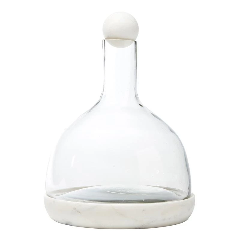Santa Barbara Design Studio By Creative Brands New Arrivals White Marble & Glass Wine Carafe 3 Santa Barbara Design Studio By Creative Brands New Arrivals White Marble & Glass Wine Carafe