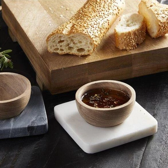 Santa Barbara Design Studio By Creative Brands White Marble And Wood Mini Bowl Kitchen & Bath 4 Santa Barbara Design Studio By Creative Brands White Marble And Wood Mini Bowl Kitchen & Bath