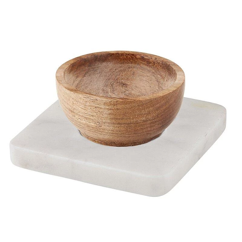 Santa Barbara Design Studio By Creative Brands White Marble And Wood Mini Bowl Kitchen & Bath 3 Santa Barbara Design Studio By Creative Brands White Marble And Wood Mini Bowl Kitchen & Bath