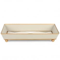 Jaye's Studio Home Decor Buffalo Plaid Taupe Guest Towel Tray