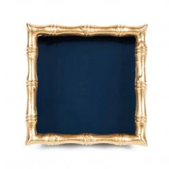 Jaye's Studio Home Decor Navy & Gold Chang Mai Tray