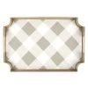Jaye's Studio Home Decor Plaid Taupe Tray