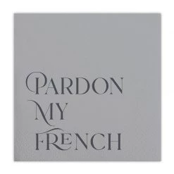 Santa Barbara Design Studio By Creative Brands Pardon My French Paper Cocktail Napkins