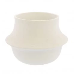 Homart Clay Totem Vase In White Bisque New Arrivals