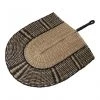 Accent Decor Black & Natural Woven Fan