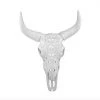 Sagebrook Home Wall Art & Mirrors Carved White Bull Skull