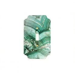 Reprotique Art Acrylic Malachite Switch Plate New Arrivals