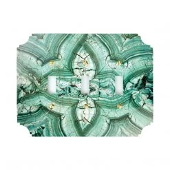 Reprotique Art Acrylic Malachite Switch Plate New Arrivals