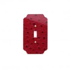 Reprotique Art New Arrivals Acrylic Red Ostrich Switch Plate