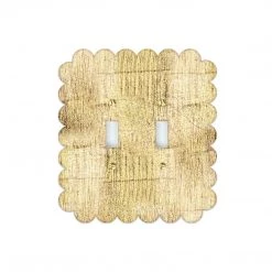 Reprotique Art Gold Gilded Scallop Edge Acrylic Switch Plate New Arrivals