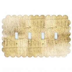 Reprotique Art Gold Gilded Scallop Edge Acrylic Switch Plate New Arrivals