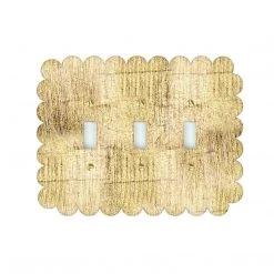 Reprotique Art Gold Gilded Scallop Edge Acrylic Switch Plate New Arrivals