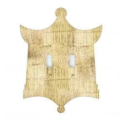 Reprotique Art New Arrivals Gold Leaf Gilded Acrylic Pagota Switch Plate